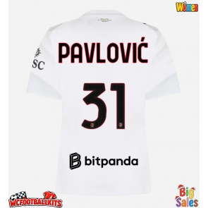 AC Milan Strahinja Pavlovic #31 Replica Away Stadium Shirt for Women 2026-27 Short Sleeve